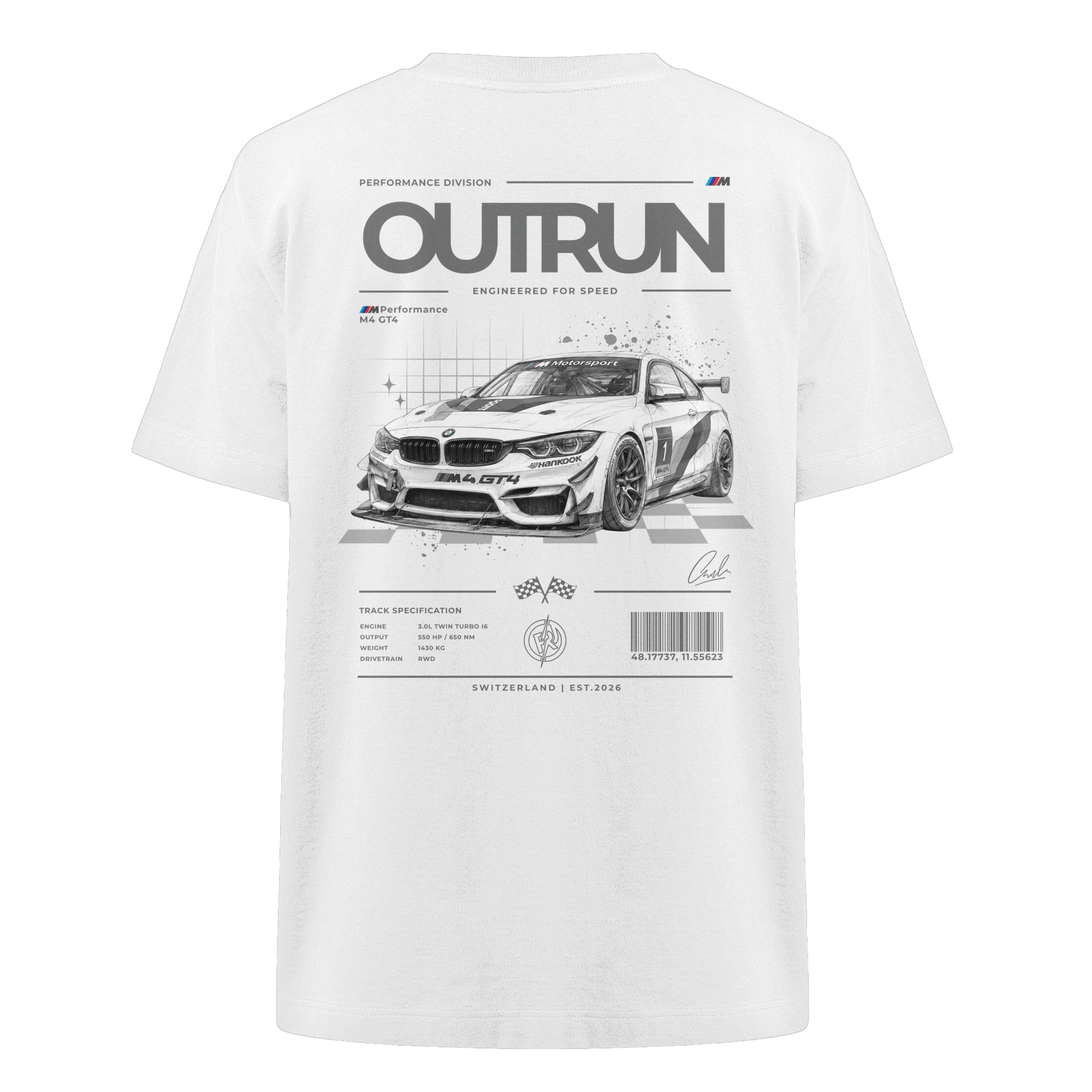 OUTRUN — Track Division Tee